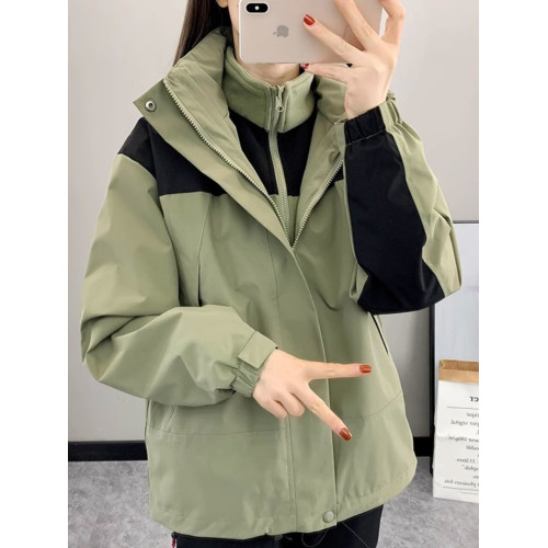 三合一沖鋒衣男女情侶加絨加厚外套防水新疆進藏戶外徒步登山上衣 三合一沖鋒衣男女情侶加絨加厚外套防水新疆進藏戶外徒步登山上衣