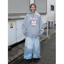 ANTERIOR LOVED 多色小象印花原創寬鬆衛衣