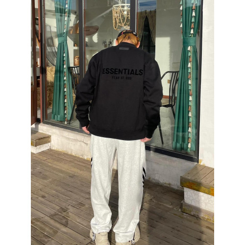 essentials復線fog植絨無帽圓領衛衣美式男女同款高街寬松秋冬季 essentials復線fog植絨無帽圓領衛衣美式男女同款高街寬松秋冬季