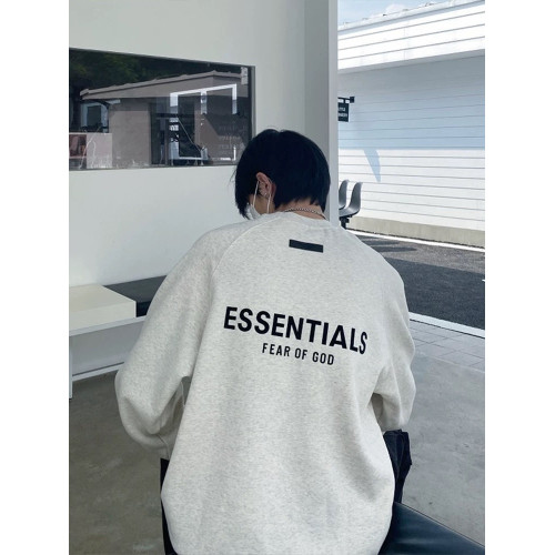 essentials復線fog植絨無帽圓領衛衣美式男女同款高街寬松秋冬季 essentials復線fog植絨無帽圓領衛衣美式男女同款高街寬松秋冬季