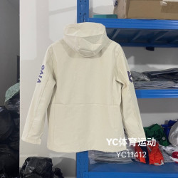 足球服巴西隊長袖外套沖鋒衣加絨保暖防風防水連帽內馬同款沖鋒衣