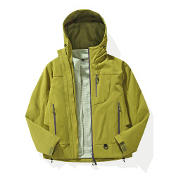2025新款男女戶外三合一沖鋒衣可拆內膽兩件套防風防水硬殼登山服