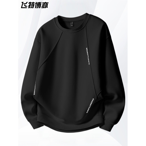 大碼加絨衛衣男款秋冬季寬松加厚長袖打底上衣加肥加大胖子t恤衫 大碼加絨衛衣男款秋冬季寬松加厚長袖打底上衣加肥加大胖子t恤衫