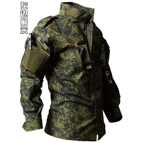 俄軍俄羅斯迷彩服軟殼沖鋒衣套裝男戶外釣魚防風戰術小綠人公髮 俄軍俄羅斯迷彩服軟殼沖鋒衣套裝男戶外釣魚防風戰術小綠人公髮