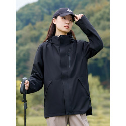 稻草人沖鋒衣女三合一2024新款戶外可拆卸秋冬季登山服防風外套男