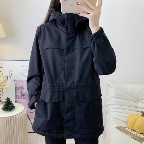 探拓戶外沖鋒衣外套女中長款收腰顯瘦秋冬防風防水保暖加絨登山服 探拓戶外沖鋒衣外套女中長款收腰顯瘦秋冬防風防水保暖加絨登山服