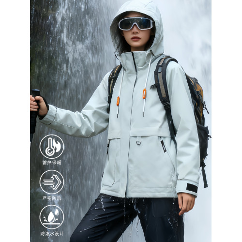 沖鋒衣女劉亦菲玫瑰同款防風防水三合一登山軟殼戶外男女黃色外套 沖鋒衣女劉亦菲玫瑰同款防風防水三合一登山軟殼戶外男女黃色外套