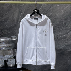 潮牌弗.克羅心男外套旗艦店26SS新款衛衣十字架開衫連帽拉鍊長袖