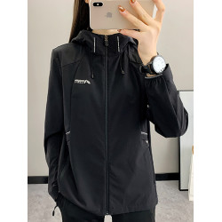 春秋單層軟殼沖鋒衣女透氣彈力運動夾克戶外防風防水徒步登山外套