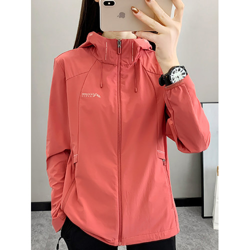 春秋單層軟殼沖鋒衣女透氣彈力運動夾克戶外防風防水徒步登山外套 春秋單層軟殼沖鋒衣女透氣彈力運動夾克戶外防風防水徒步登山外套