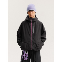 特氟龍三防戶外徒步露營軟殼沖鋒衣外套防水防風情侶登山外套男女