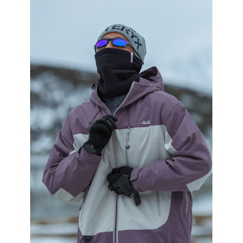 OW線上商店 男春秋戶外徒步沖鋒夾克上衣 拼色防水防風特氟龍外套