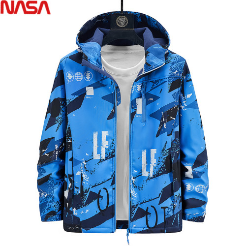 NASA加肥加大碼沖鋒衣男女款夾克外套迷彩秋冬季加絨保暖胖子8XL7 NASA加肥加大碼沖鋒衣男女款夾克外套迷彩秋冬季加絨保暖胖子8XL7