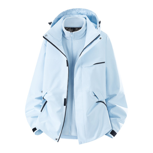 蕉下客沖鋒衣外套男款2025新款冬季加絨加厚戶外三合一風衣夾克男