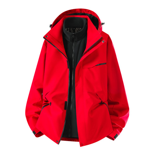 蕉下客沖鋒衣外套男款2025新款冬季加絨加厚戶外三合一風衣夾克男