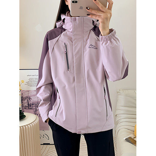 沖鋒衣三合一女冬季加絨加厚中老年可拆卸抓絨衣媽媽外套登山服男 沖鋒衣三合一女冬季加絨加厚中老年可拆卸抓絨衣媽媽外套登山服男