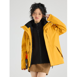 駱駱戶外之家戶外防風防水三合一男女可拆卸兩件套沖鋒衣女登山服