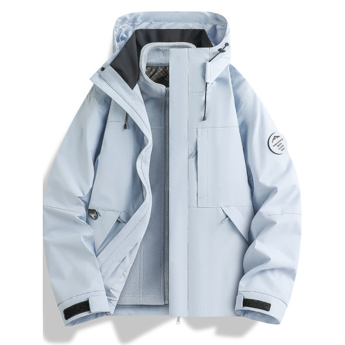 駱駱戶外之家戶外防風防水三合一男女可拆卸兩件套沖鋒衣女登山服 駱駱戶外之家戶外防風防水三合一男女可拆卸兩件套沖鋒衣女登山服