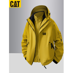 戶外沖鋒衣男cat/卡特2025男女三合一秋季防風防水可拆卸登山外套