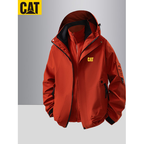 戶外沖鋒衣男cat/卡特2025男女三合一秋季防風防水可拆卸登山外套 戶外沖鋒衣男cat/卡特2025男女三合一秋季防風防水可拆卸登山外套
