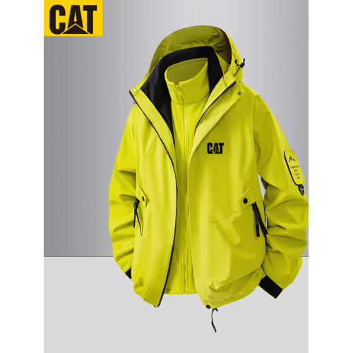 戶外沖鋒衣男cat/卡特2025男女三合一秋季防風防水可拆卸登山外套 戶外沖鋒衣男cat/卡特2025男女三合一秋季防風防水可拆卸登山外套