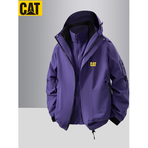 戶外沖鋒衣男cat/卡特2025男女三合一秋季防風防水可拆卸登山外套 戶外沖鋒衣男cat/卡特2025男女三合一秋季防風防水可拆卸登山外套