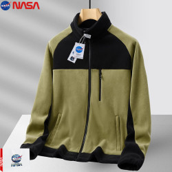 NASA三合一沖鋒衣男士外套2025秋冬季新款加絨300斤8XL加肥加大碼