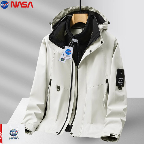 NASA三合一沖鋒衣男士外套2025秋冬季新款加絨300斤8XL加肥加大碼 NASA三合一沖鋒衣男士外套2025秋冬季新款加絨300斤8XL加肥加大碼