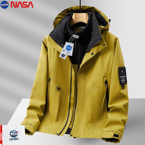 NASA三合一沖鋒衣男士外套2025秋冬季新款加絨300斤8XL加肥加大碼 NASA三合一沖鋒衣男士外套2025秋冬季新款加絨300斤8XL加肥加大碼