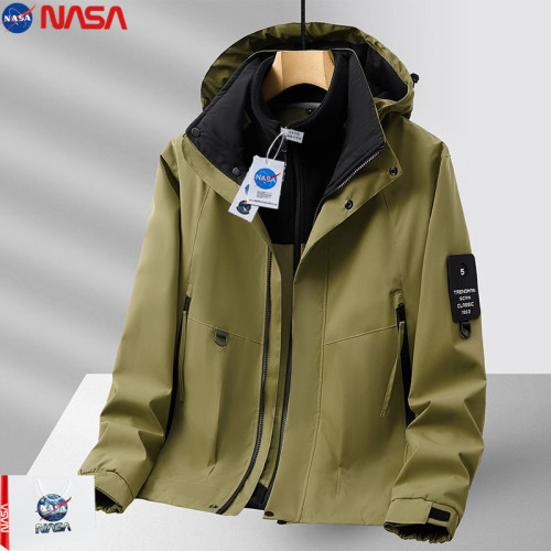 NASA三合一沖鋒衣男士外套2025秋冬季新款加絨300斤8XL加肥加大碼 NASA三合一沖鋒衣男士外套2025秋冬季新款加絨300斤8XL加肥加大碼