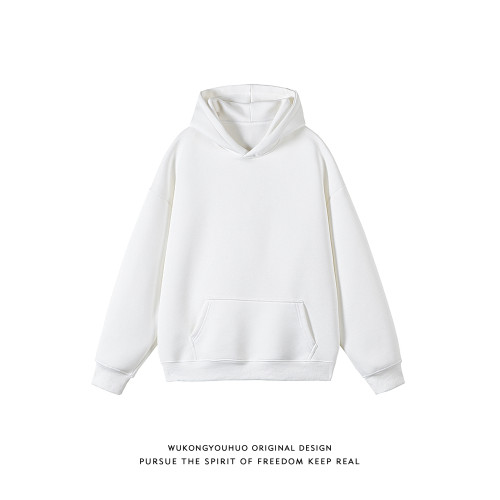 悟空有貨潮牌基礎純色重磅連帽衛衣男女秋季寬松百搭內搭打底上衣 悟空有貨潮牌基礎純色重磅連帽衛衣男女秋季寬松百搭內搭打底上衣