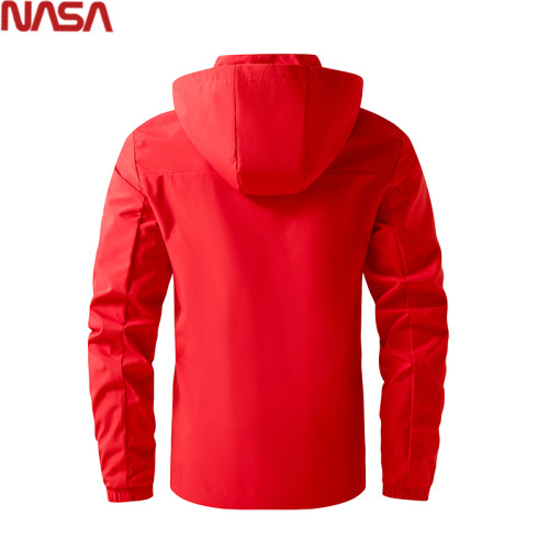 NASA大紅色本命年男裝夾克外套紅沖鋒衣加肥加大碼8XL6胖子潮 NASA大紅色本命年男裝夾克外套紅沖鋒衣加肥加大碼8XL6胖子潮