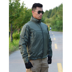 執政官軟殼鯊魚皮沖鋒衣男防水夾克機能風衣戰術外套春秋登山軍迷