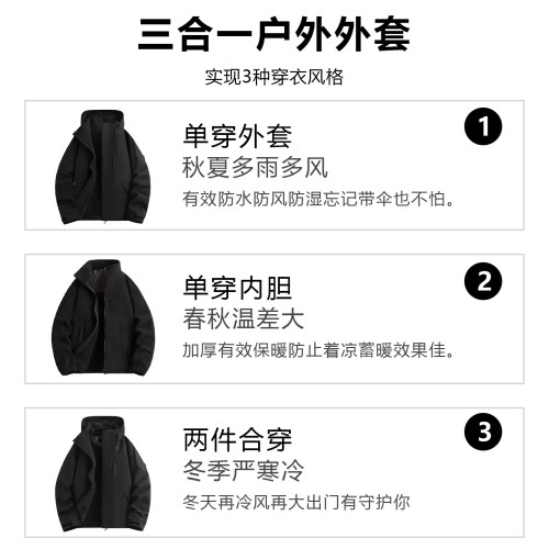NASA超好看藍色沖鋒衣女外套2025新款秋冬戶外三合一進藏登山服男 NASA超好看藍色沖鋒衣女外套2025新款秋冬戶外三合一進藏登山服男