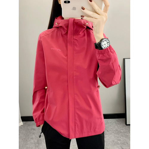 2025春季可收腰沖鋒衣女旅行通勤戶外防風外套薄徒步登山運動風衣 2025春季可收腰沖鋒衣女旅行通勤戶外防風外套薄徒步登山運動風衣