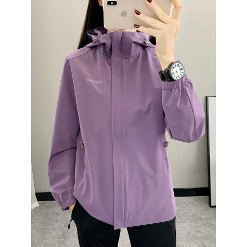 2025春季可收腰沖鋒衣女旅行通勤戶外防風外套薄徒步登山運動風衣 2025春季可收腰沖鋒衣女旅行通勤戶外防風外套薄徒步登山運動風衣