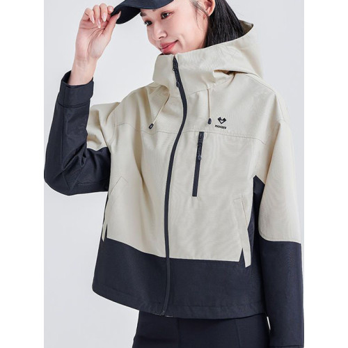 防潑水戶外沖鋒衣女款25年春季連帽徒步登山外套夾克修身運動撞色 防潑水戶外沖鋒衣女款25年春季連帽徒步登山外套夾克修身運動撞色