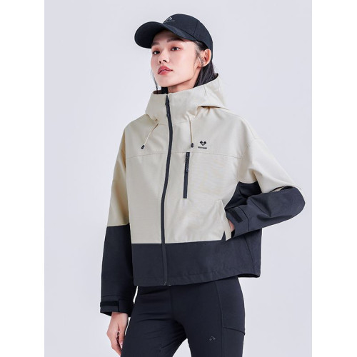 防潑水戶外沖鋒衣女款25年春季連帽徒步登山外套夾克修身運動撞色 防潑水戶外沖鋒衣女款25年春季連帽徒步登山外套夾克修身運動撞色