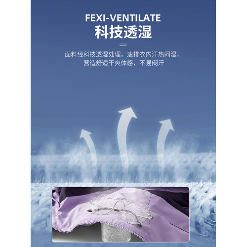 木林森戶外迷彩沖鋒衣女士2025新款三合一兩件套防風防水保暖外套 木林森戶外迷彩沖鋒衣女士2025新款三合一兩件套防風防水保暖外套