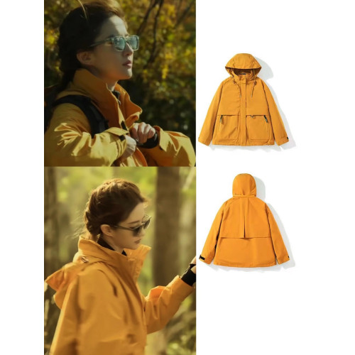 劉亦菲黃亦玫同款輕薄連帽沖鋒衣工裝外套三合一防風女登山夾克潮 劉亦菲黃亦玫同款輕薄連帽沖鋒衣工裝外套三合一防風女登山夾克潮