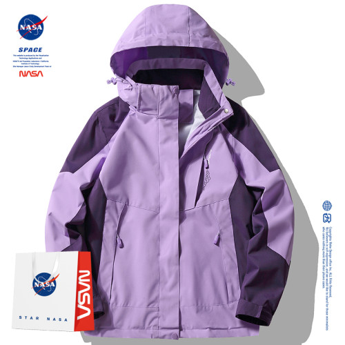 NASA戶外秋冬季三合一防風防水防潮男女同款情侶沖鋒衣上衣外套 NASA戶外秋冬季三合一防風防水防潮男女同款情侶沖鋒衣上衣外套