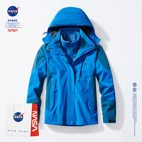 NASA戶外秋冬季三合一防風防水防潮男女同款情侶沖鋒衣上衣外套 NASA戶外秋冬季三合一防風防水防潮男女同款情侶沖鋒衣上衣外套