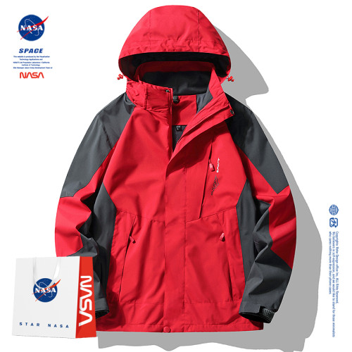 NASA戶外秋冬季三合一防風防水防潮男女同款情侶沖鋒衣上衣外套 NASA戶外秋冬季三合一防風防水防潮男女同款情侶沖鋒衣上衣外套