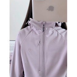 2025新款薄絨軟殼衣沖鋒衣女款戶外防風防水登山服外套連帽上衣