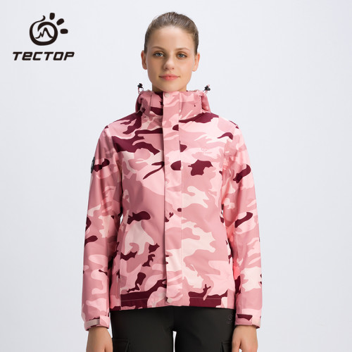 探拓戶外秋冬迷彩女式抓絨內膽保暖兩件套三合一沖鋒衣大碼登山服 探拓戶外秋冬迷彩女式抓絨內膽保暖兩件套三合一沖鋒衣大碼登山服