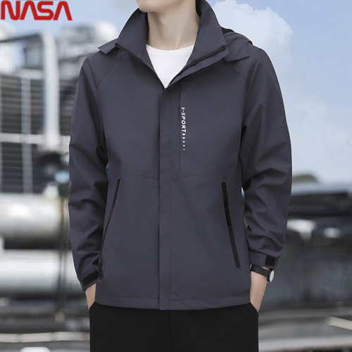 NASA紅大紅色本命年男士外套沖鋒衣夾克加肥加大碼胖子潮8XL7 NASA紅大紅色本命年男士外套沖鋒衣夾克加肥加大碼胖子潮8XL7