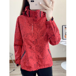 保羅情侶裝沖鋒衣男女同款迷彩外套防風防水防汙夾克連帽秋季薄款