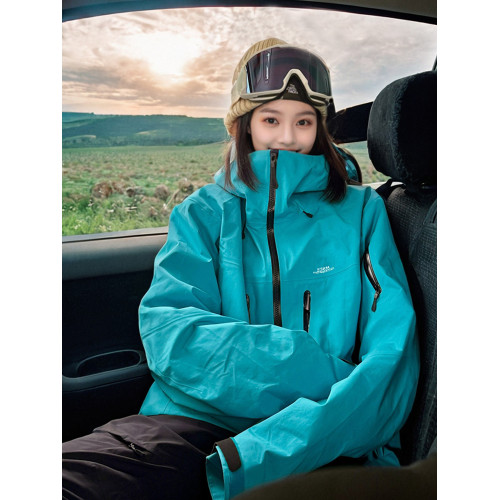 KSKM藍色沖鋒衣女款2025新款戶外三合一防風防水徒步登山滑雪服服 KSKM藍色沖鋒衣女款2025新款戶外三合一防風防水徒步登山滑雪服服