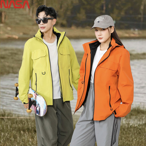 NASA紅大紅色本命年馬男士夾克外套2025秋冬季新款加絨沖鋒衣 NASA紅大紅色本命年馬男士夾克外套2025秋冬季新款加絨沖鋒衣