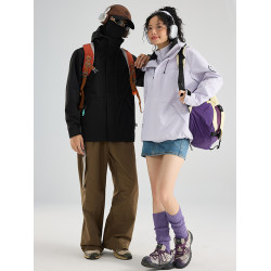 秋冬季沖鋒衣男女三合一可拆卸加絨加厚兩件套旅遊進藏戶外登山服